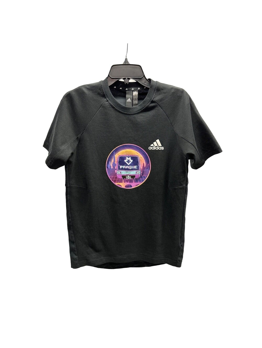 NEW Adidas Custom Prague Subway/Skyline Designed for Gameday T-Shirt Small